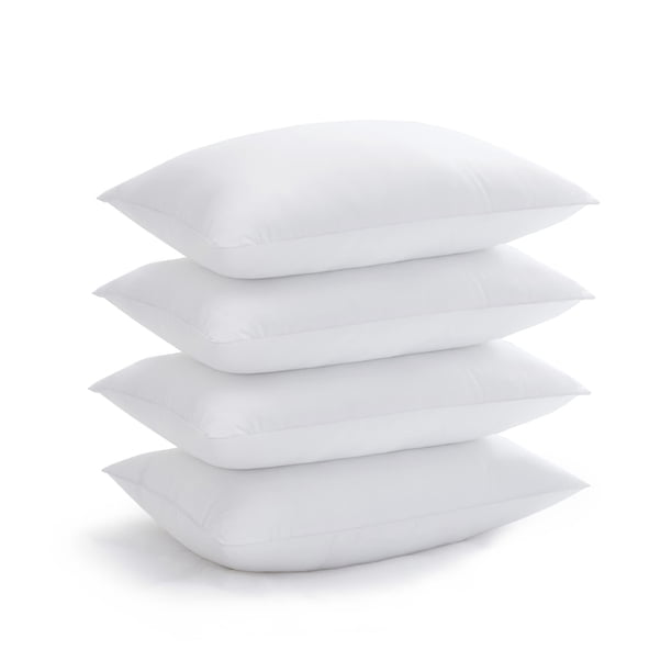 Bed Pillows for Sleeping, Cooling Hotel Quality with Premium Soft 3D Down Alternative Fill for Back, Stomach or Side Sleepers, Standard (Pack of 4), White 4 Count