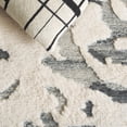 thumbnail image 6 of SAFAVIEH Casablanca Chloe Abstract Shag Area Rug, Dark Grey/Ivory, 4' x 6', 6 of 11