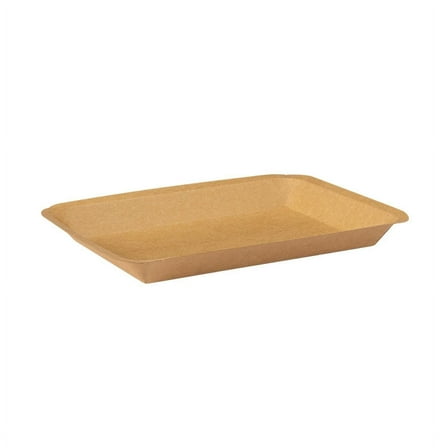 Zhuge 50pcs Disposable, Kraft Paper Food Trays, For Appetizers Or Desserts-5.35*3.42*0.62inch
