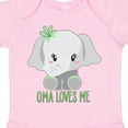 thumbnail image 4 of Inktastic Oma Loves Me Cute Baby Elephant Boys or Girls Baby Bodysuit, 4 of 5