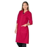 Landau Unisex Essential Lab Coats Classic Relaxed Fit Breathable Fade Resistant 2 Pockets Snap Full-Length Lab Coat Scrub, Style 3178