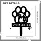 thumbnail image 3 of Estaca de Jardín con Forma de Pata de Perro, Estacas de Jardín, de Perro, Decoraciones para Exteriores, Arte de Metal para Jardín, Estatuas de Jardín Resistentes y Lindas, 3 of 7