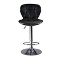 thumbnail image 4 of Poundex Tabouret de Bar Pivotant Réglable en Similicuir Capitonné 43 Pouces Noir (Ensemble de 2), 4 of 8