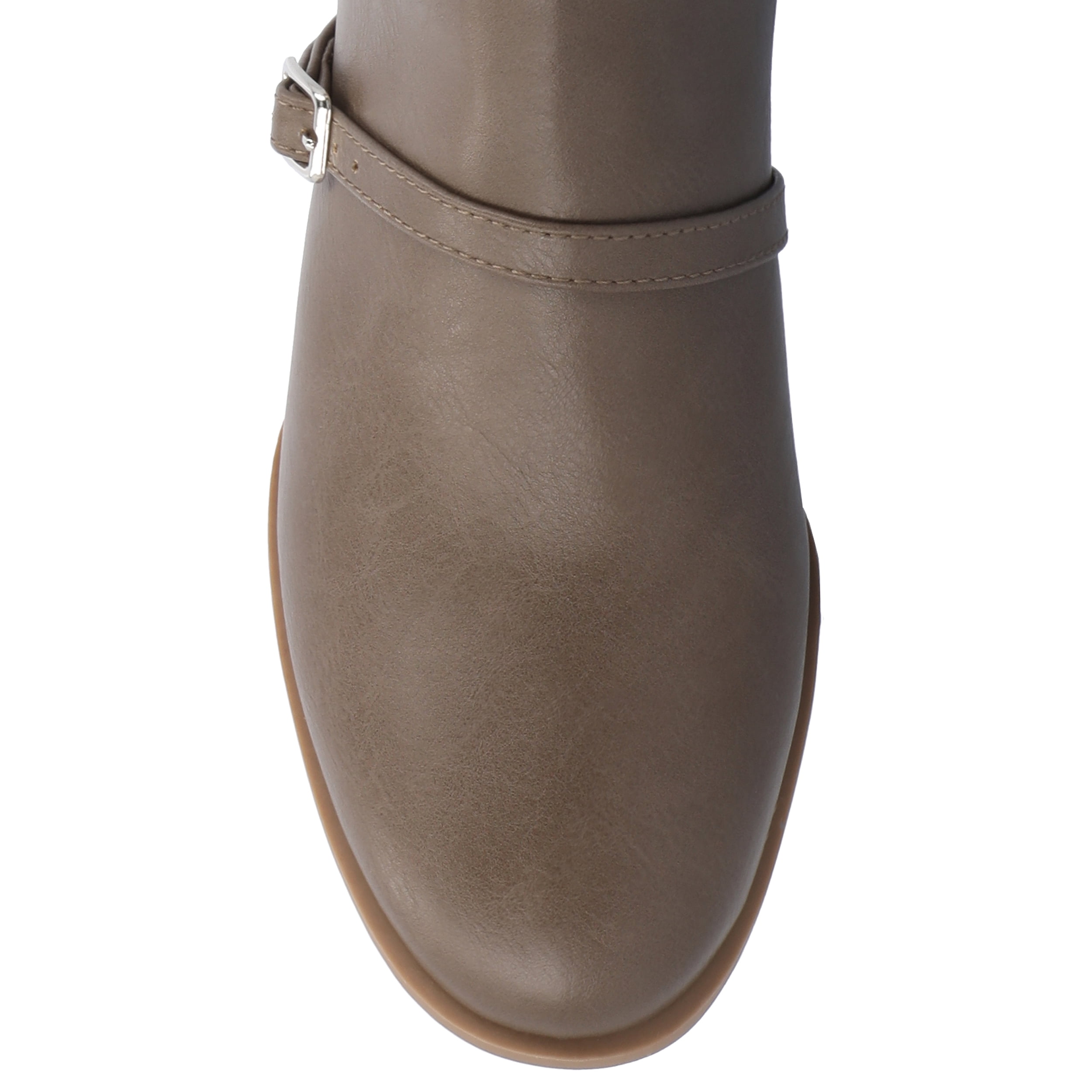 Journee Womens Elettra Stacked Block Heel Round Toe Boots