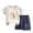 1-65Beige211, variant on MEZZALL Kids Toddler Boys Summer Clothes Sweet Cartoon Prints Short Sleeve T Shirt Tops Floral Prints Shorts 2Pcs Night Stylish O-Neck Pajamas Sets