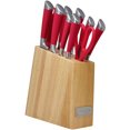 thumbnail image 3 of Cuisinart 11 Piece Stainless Steel Kitchen Knife Set with Wooden Block, Red, 3 of 7