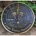 thumbnail image 2 of 50th Golden Wedding Anniversary Sundial Gift Heavy Duty Brass Home Decor Or Garden Present Idea for Parents, Grandparents, Friends, Couples 50 Years Marriage, 2 of 6