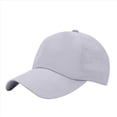 thumbnail image 3 of Gorra de Béisbol de de Caballo Alta para Mujer, Gorra Deportiva de de Secado Rápido y Rendimiento para Correr. Gris Talla Única, 3 of 6
