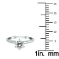 thumbnail image 4 of SZUL Women's AGS Certified 1 Carat Diamond Solitaire Ring in 14K White Gold (J-K Color, I2-I3 Clarity), 4 of 7