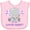 AD-Pink, variant on Inktastic Little Peanut Cute Baby Elephant Boys or Girls Baby Bib