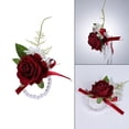 thumbnail image 3 of Artificial Rose Corsage and Boutonniere Set for Wedding Prom Formal Events, 3 of 5