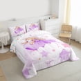 thumbnail image 3 of Castle Fairy Preppy Child Kawaii Rabbit Girl Full Size Comforter Sets 3-Piece,Starry Sky Bedding Comforter Set,Dreamy Princess Lightweight Bedding Sets,Super Cozy Room Decor,Reversible, 3 of 8