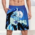 thumbnail image 2 of Shadow Milk Cookie Men's Short Pajama Pants Soft Trendy Sleep Shorts Breathable Ice Silk Lounge Shorts 3XL, 2 of 8