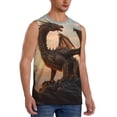 thumbnail image 2 of Yiaed Sky Sunset Bronze Dragon Print Men's Singlet Vests Summer Running Muscle Tank Tops Gym Undershirt Round Neck Sleeveless for man, 2 of 5