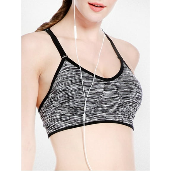 LELINTA Women's Sports Bra with Removable Cups High Impact Workout Gym Activewear Bra Size S-L