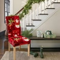 thumbnail image 4 of Christmas Chair Covers, Christmas Decor, Removable Washable Dining Chair Protector Back Cover for Kitchen Restaurant Family Holiday, Polyester, 4 of 7