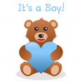 thumbnail image 1 of Star Cutouts SC2064 Its a Boy Teddy Bear Cardboard Standup Cutout, 1 of 1