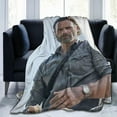 thumbnail image 2 of Rick Grimes Fleece Blanket Throw Blanket for Couch - Cozy Luxury Bed Blanket Microfiber and Throws for Sofa, 2 of 6
