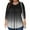 Black, variant on LADIGASU Women's Plus Size Solid Color Gradient European T-shirt Home Casual Top With Three Quarter Sleeves Round Neck Top/shirt