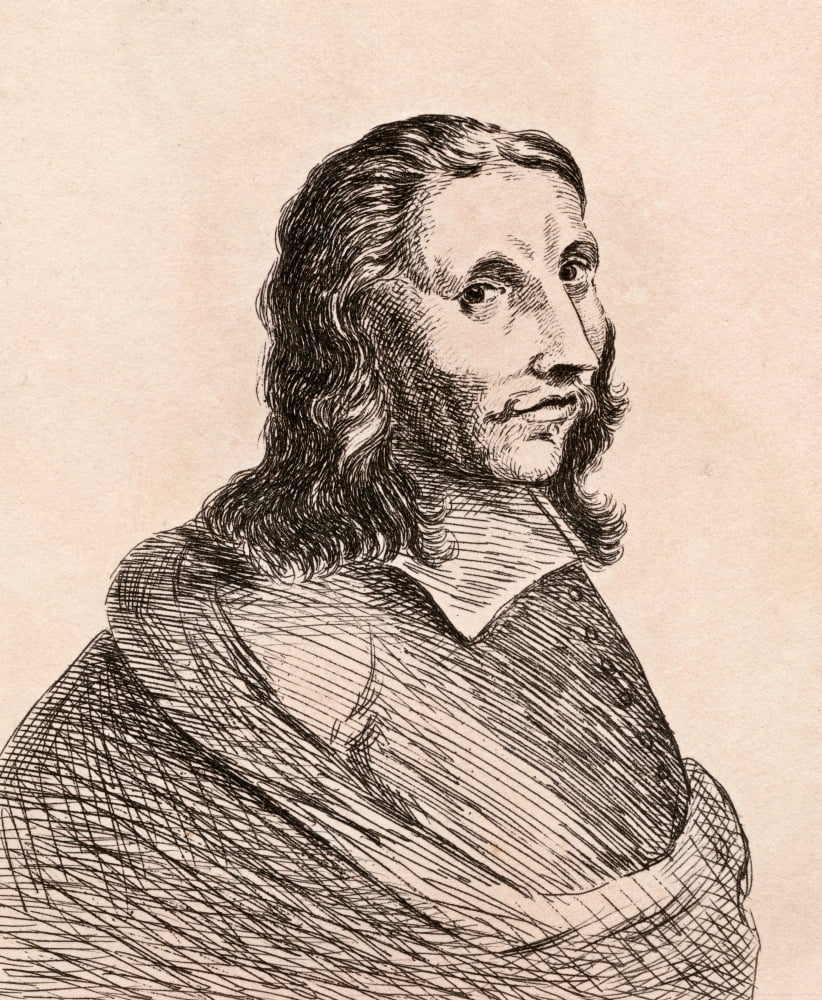 Allart Van Everdingen 1621-1675 Dutch Painter And Printmaker From 75 Portraits Of Celebrated Painters From Authentic Originals Etched By James Girtin Published London 1817 Canvas Art - Ken Welsh Desi