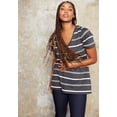thumbnail image 4 of June + Vie Women's Plus Size Short-Sleeve V-Neck One + Only Tunic, 4 of 4
