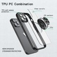 thumbnail image 4 of Transparent Armor Design Iphone 14 Pro Case With 360-degree Rotating Ring Holder, Waterproof, Scratch-resistant, Non-slip, Shockproof, 4 of 5