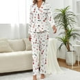 thumbnail image 2 of HPINK-T Bottle Wine Love Women's Long-Sleeve Shirt And Full-Length Bottom Pajama Set, 2 of 6