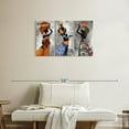 thumbnail image 2 of Elephant Stock Ethnic African Woman Wall Art - Horizontal Multi Panel Canvas - Living Room Wall Decor - People Multi Panel - Gray And Black Decor - 33" x 20", 2 of 4