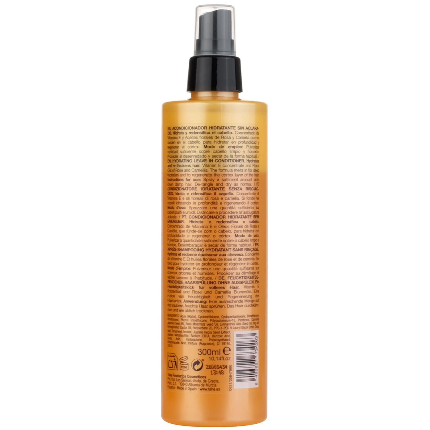 Tahe Gold Bio Fluid 2-Phase Leave-In Conditioner Hair Treatment, 300 ml