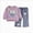 C36-Light Purple, variant on 9-12 Months Infant Kid Girl Clothes Ruffle Sleeve Top Floral Pants 2PC Fall Winter Girls Outfits Clothing Set School Set