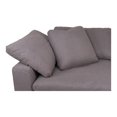 thumbnail image 5 of Moe's Home Collection Clay Corner Chair Livesmart Fabric - Color:White-Color:Light Grey, 5 of 9