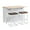 White-85.5", variant on Bellemave 74.5" Kitchen Island with Extendable Dining Table,Rolling Kitchen Island on Wheels, Storage Cart with 4 Door Cabinet, Spice Rack and 2 Drawers for Dining Room,Gray