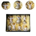 thumbnail image 6 of yotijay Astronaut Figure Creative Resin Cake Topper Educational Toys Miniature Astronaut 7Pcs Gold, 6 of 9