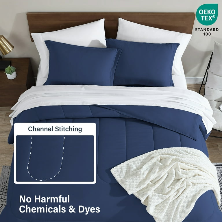 Bed In a Bag 6-Piece Complete Double Bed Set (Comforter, Sheets