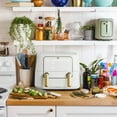 thumbnail image 2 of Beautiful 9 Qt TriZone Dual Basket Air Fryer, EverGood™ Ceramic Nonstick Coating, White Icing by Drew Barrymore, 2 of 12