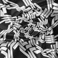 thumbnail image 5 of Ambesonne Black and White Valance Pack of 2, Spiral Hexagons, 54"X18", Charcoal Grey, 5 of 5