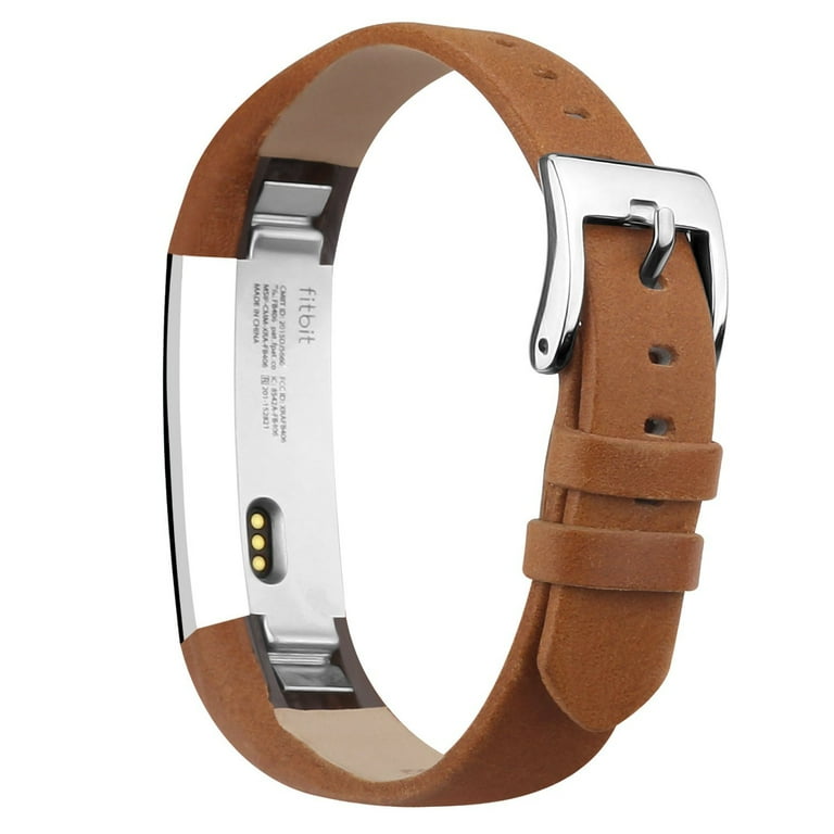 Fitbit alta hr leather strap sales