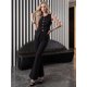 thumbnail image 2 of Conjunto Fashion 2 Piezas, Top Sin Mangas con Botones y Pantalón Ajustado con Corte Flare para Mujer, 2 of 5