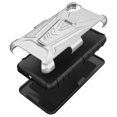 thumbnail image 3 of Compatible for Alcatel TCL A3 Case / TCL A30 Case with Holster Belt Clip Hybrid Shockproof Protective Phone Cover with Kickstand - Silver, 3 of 7