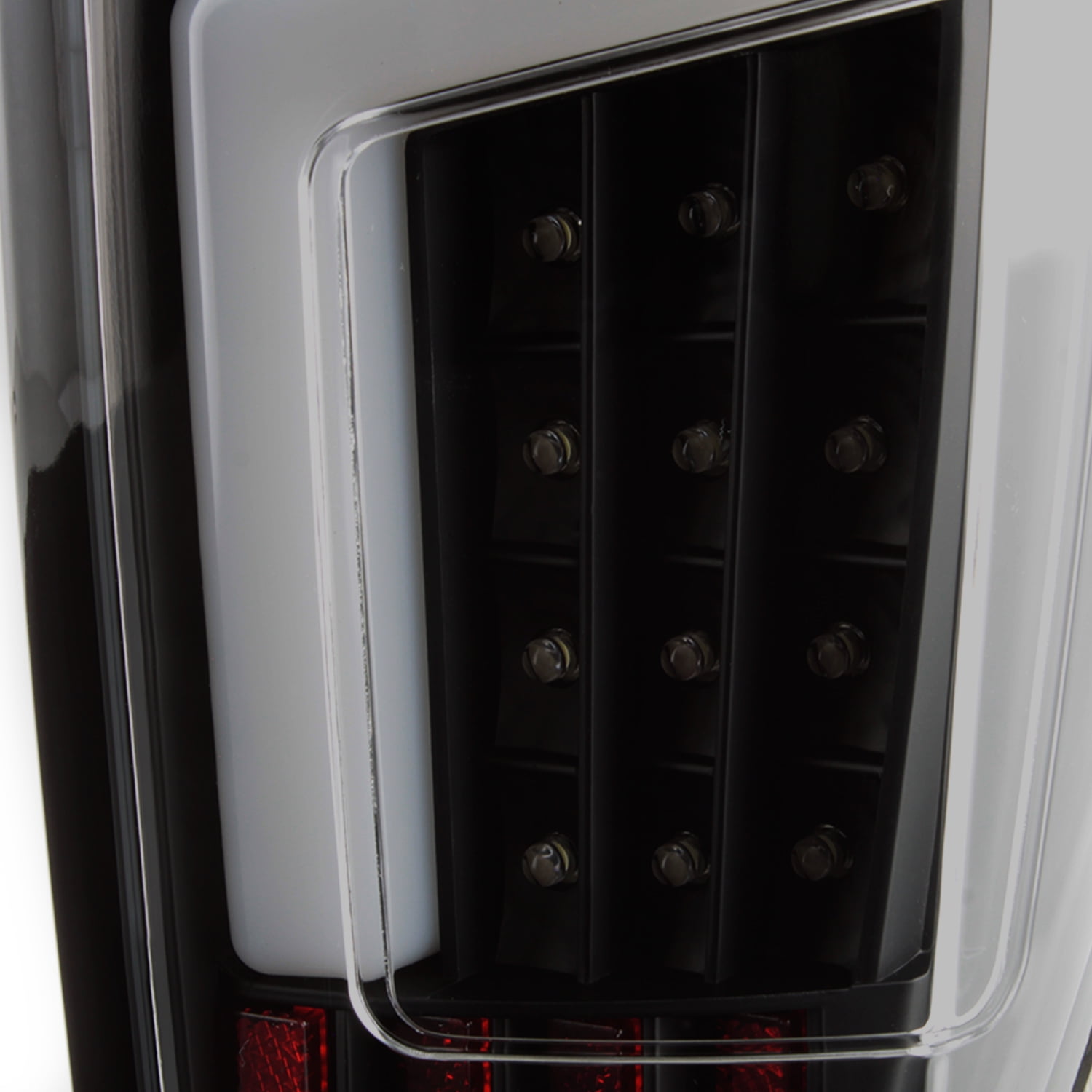 AKKON - Fits 04-12 Chevy Colorado GMC Canyon 06 Isuzu i-280 i-350 07-08 i-290 i-370 Full LED Tube Black Smoked Tail Lights Pair