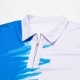 thumbnail image 4 of Mens Camisas de Manga Corta Rayas Zip-Up Solapa Deportes Top, Casual Camisa de Manga Corta para Hombres, 4 of 8