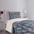 thumbnail image 5 of Ambesonne Mid Century Quilted Bedspread Set 2 Pcs, Colored Drop Shapes, Twin Size, Multicolor, 5 of 6