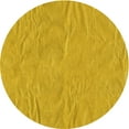 thumbnail image 1 of Ahgly Company Machine Washable Indoor Round Transitional Deep Yellow Area Rugs, 3' Round, 1 of 7