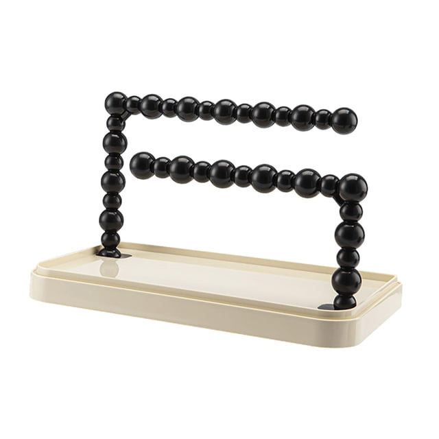 Soporte de mesa para diademas de 2 niveles y accesorios para el cabello. sin tapa