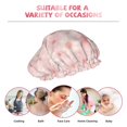 thumbnail image 6 of KLL Chrysanthemum Pattern Shower Cap & Bath Cap for Women,Reversible Oversized Waterproof Shower Caps for all Hair Lengths,Elastic Reusable Bathing Hair Cap, 6 of 6