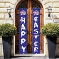 thumbnail image 3 of Wovilon Banners and Signs Customize Easter Porch Sign Happy Easter Banner Indoor Outdoor Wall Hanging Flag Banners, 3 of 4