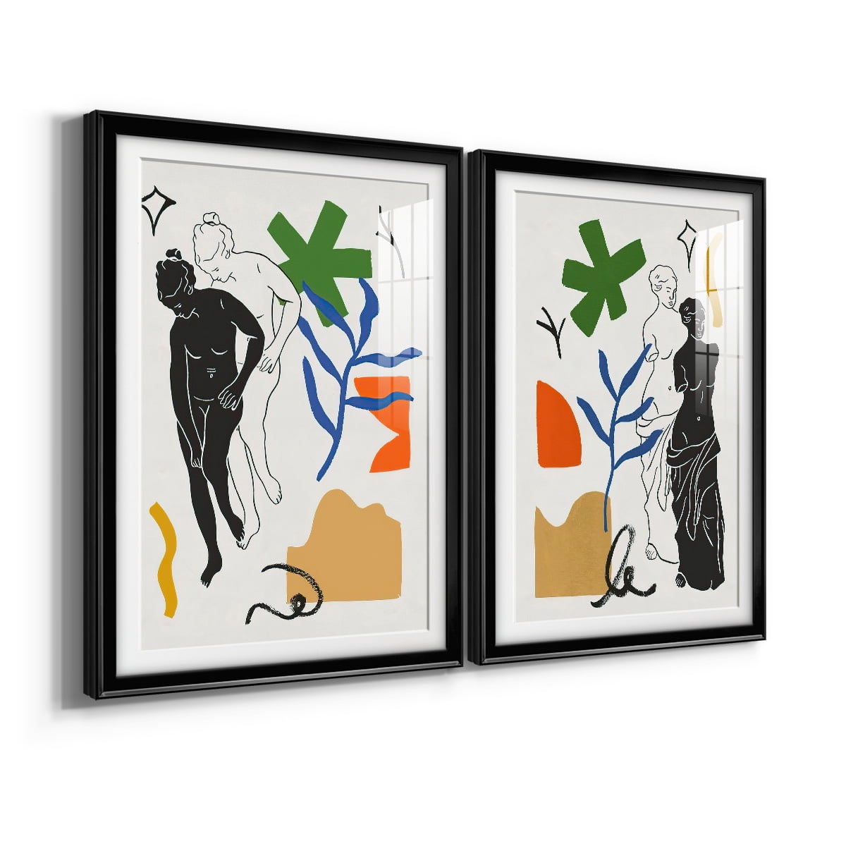 Wexford Home Starry Venus III Premium Framed Print, 18.5" x 24.5" - Ready to Hang, Black (Set of 2)