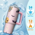 thumbnail image 4 of Spooky Cute Halloween 30oz Tumbler with Handle and Straw Lid – Leak Proof Insulated Coffee Travel Mug – Pumpkin Gift, 4 of 5