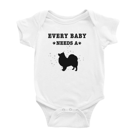 

Every Baby Needs A German Spitz Dog Cute Baby Jumpsuits For Boy Girl 0-3 Months