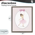 thumbnail image 4 of Stupell Industries Cottage Delicate Dance on Stripes Brown Floating Frame Canvas Art, 17 x 21, by Christine Simpson Art, 4 of 8